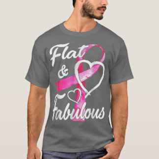 Rosa Bordsflett och bröstcancer av textilvävnad T Shirt