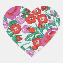 Rosa Botaniskt Blommönster