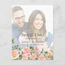 Rosa Botaniskt Spara datumfoto QR-kod