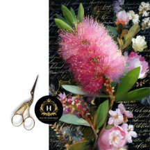 Rosa Bottenpensel och Blommigtar - avsida