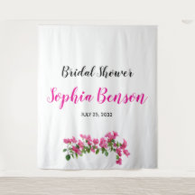 Rosa Bougainvillea Blommig Bröllopsbakgrund