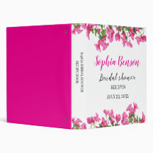 Rosa Bougainvillea Blommig Bröllopsreceptbok