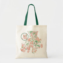 Rosa Bougainvillea Monogram Watercolor