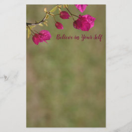 Rosa Bougainvillea Motivational Brevpapper