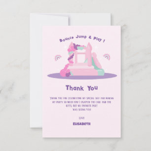 Rosa Bounhuset Castle Birthday Tack Kort