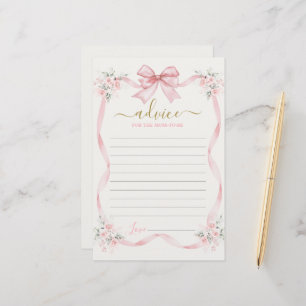 Rosa Bow Adress: Mamma to be card