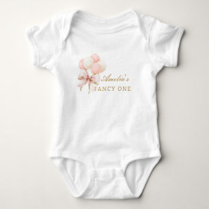 Rosa Bow and Ballosts 1st Girl Birthday T Shirt