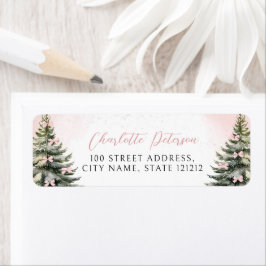 Rosa Bow Baby det är Kall utanför Returadressen Returadress Etikett