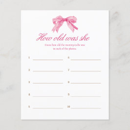 Rosa Bow Baby Shower hur gammal var hon?