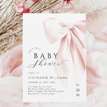Rosa Bow Baby Shower
