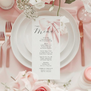 Rosa Bow Baby Shower Meny