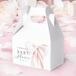 Rosa Bow Baby Shower Presentaskar