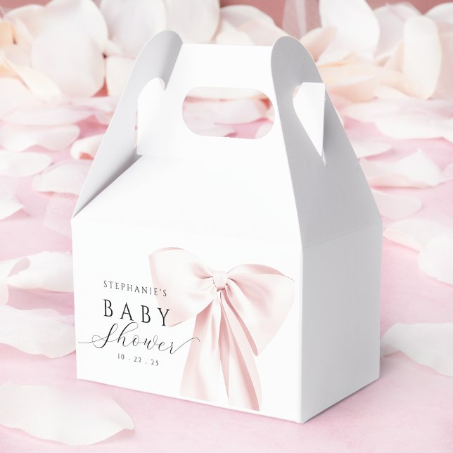  Rosa Bow Baby Shower Presentaskar (Skapare uppladdad)