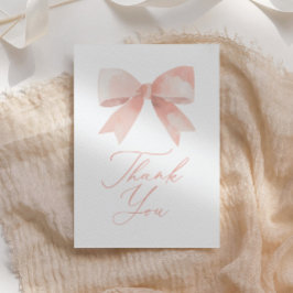 Rosa Bow Baby Shower Tack Kort