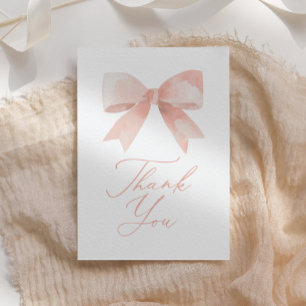Rosa Bow Baby Shower Tack Kort