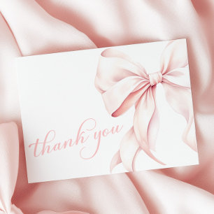 Rosa Bow Baby Shower Tack Kort