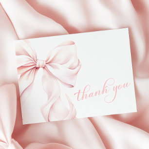Rosa Bow Baby Shower Tack Kort