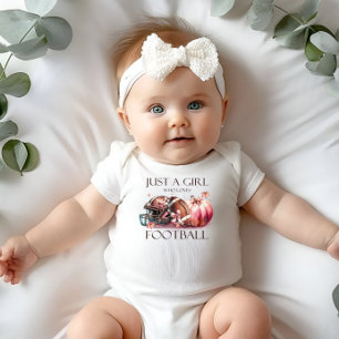 Rosa Bow Bara en tjej som kärlek fotboll Småbarn T Shirt