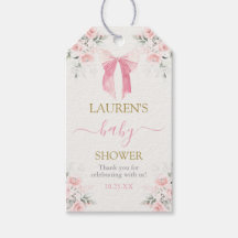 Rosa Bow Bear Baby Shower Girl Gift Märkre