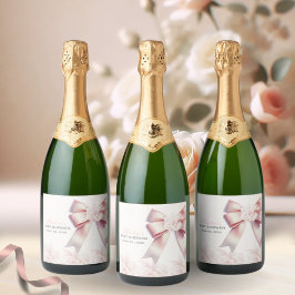 Rosa Bow blommigt Baby Shower