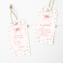 Rosa Bow Blommigt Sweet Flicka Shower Tack