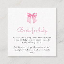 Rosa Bow Bokar för Baby Tilläggskort
