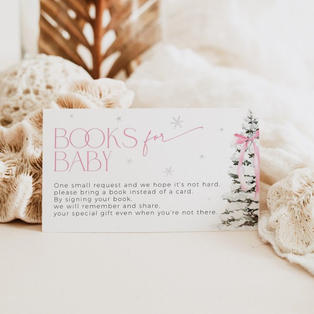 Rosa Bow-Bokar för babyvisningsbegäran Tilläggskort (Skapare uppladdad)
