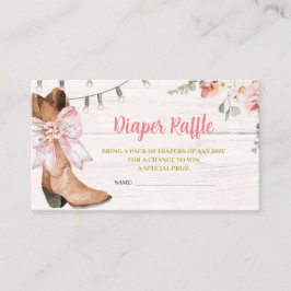 Rosa Bow Boots-kort (nyare) Tilläggskort