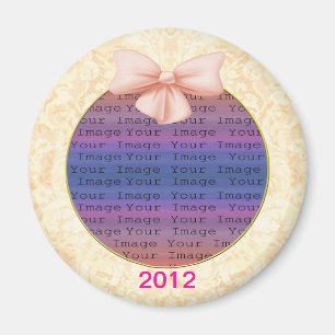 Rosa Bow Bröllop Magnet