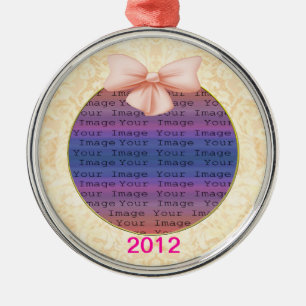 Rosa Bow Bröllop Ornament