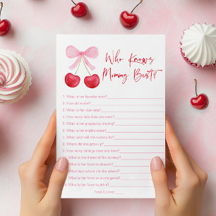 Rosa Bow Cherry som känner Mamma Best Game