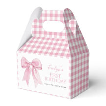 Rosa Bow Chic Coquette Girl Birthday