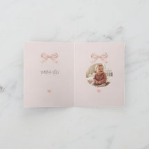 Rosa Bow Coquette Baby Shower Foto