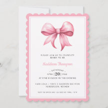 Rosa Bow Coquette Baby Shower