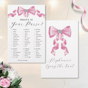 Rosa Bow Coquette Glam Purse Möhippa Game