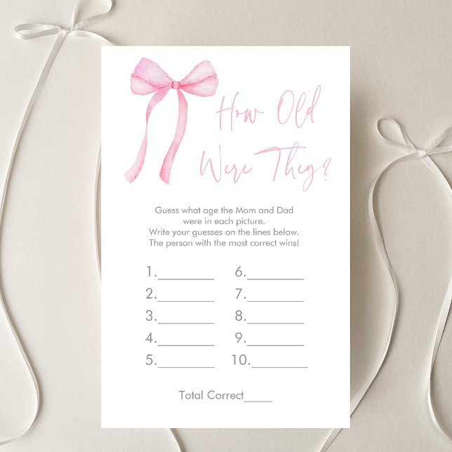 Rosa Bow Coquette hur gammal var de där vilt (Skapare uppladdad)