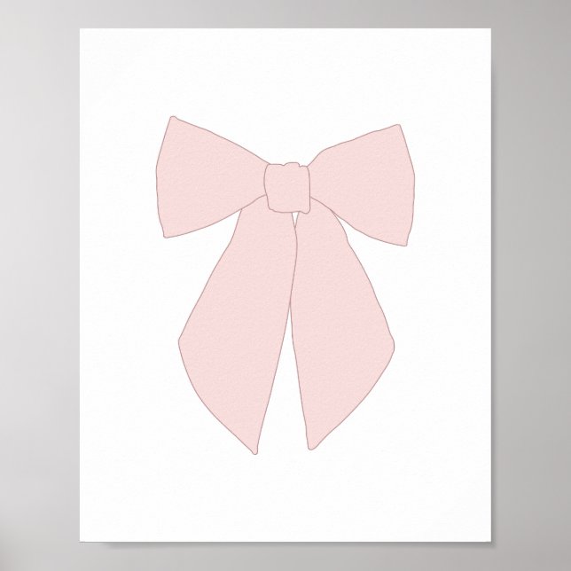 Rosa Bow Coquette Poster (Framsidan)
