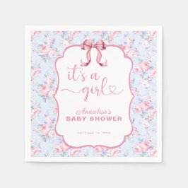 Rosa Bow.. Det är en liten babystötare Pappersservett