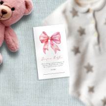 Rosa Bow Diaper Raffle Baby Shower