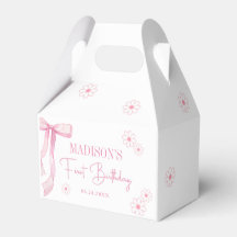 Rosa Bow-Elegant 1:a födelsedag