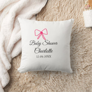 ROSA BOW ENMPLE BABY SHOWER ADD NAMN DATE MINIMIMY KUDDE