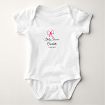 ROSA BOW ENMPLE BABY SHOWER ADD NAMN DATE MINIMIMY