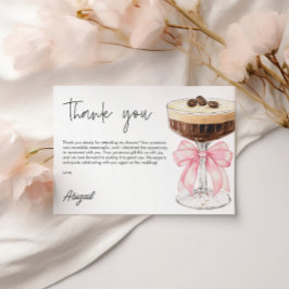 Rosa Bow Espresso Martini Möhippa Tack Tilläggskort