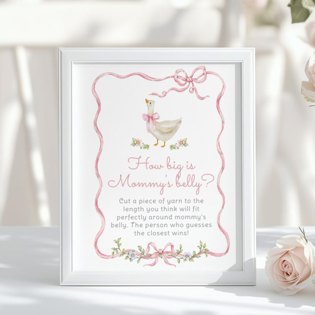 Rosa Bow Fånig Goose Hur stort är nommys magi? Poster (Skapare uppladdad)