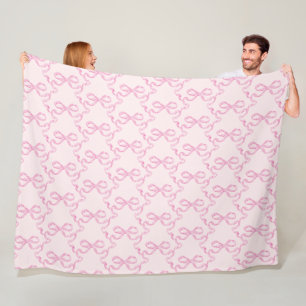 Rosa Bow Flebit Blanket Fleecefilt