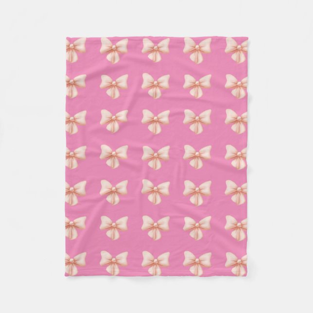 Rosa Bow Fleece Blanket (Framsidan)