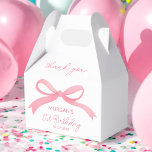 Rosa Bow Födelsedagsfest Tack Namn Presentaskar<br><div class="desc">Visa tacksamhet med elegans genom att använda våra Födelsedagsfester för favoritboxar för Rosa i Namn! De här charmeringsrutorna har en mjuk rosa färg och ett tack till personligen, skapar dem perfekt för att de har lagt till en speciell beröring till firande. De är särskilt utformade för att förpacka små presenter...</div>