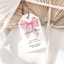 Rosa Bow-former Gifter sig favorittaggar för Tack