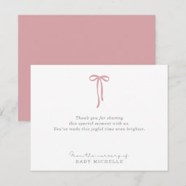 ROSA Bow från förskolan Inbjudningar