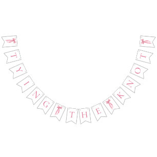 Rosa Bow-Gifter sig Möhippa Vimplar